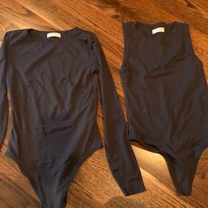 Aritzia Babaton sculpting bodysuits in black size small